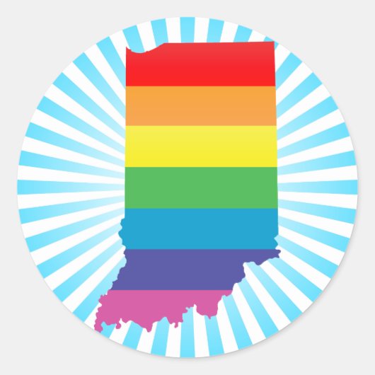 indiana trots . ronde sticker (Voorkant)