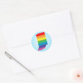 indiana trots . ronde sticker (Envelop)