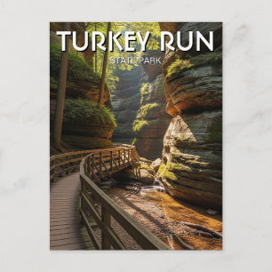 Indiana Turkey Run State Park Reis Briefkaart