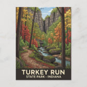 Indiana Turkije Run State Park Reizen Briefkaart (Voorkant)
