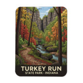 Indiana Turkije Run State Park Reizen Magneet (Verticaal)
