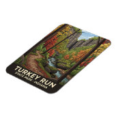 Indiana Turkije Run State Park Reizen Magneet (Linkerzijde)