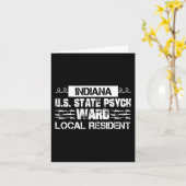 Indiana U.S. Inmate Psych Ward County State Jail H Kaart (Gele Bloem)