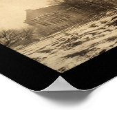 Indiana Univ Sneeuwfoto 1909 Poster (Hoek)