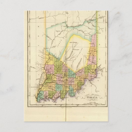 Indiana US Briefkaart (Voorkant)