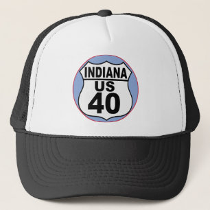 Indiana US Route 40 - De nationale weg Trucker Pet