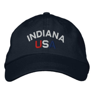 Indiana USA Embroiged Navy Pet
