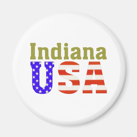 Indiana USA! Magneet (Voorkant)