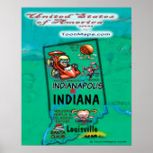 Indiana USA Poster (Voorkant)