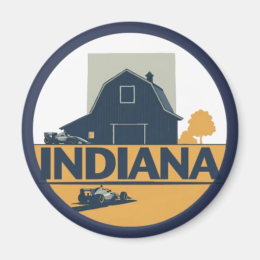 Indiana Verenigde Staten Magneet (Voorkant)