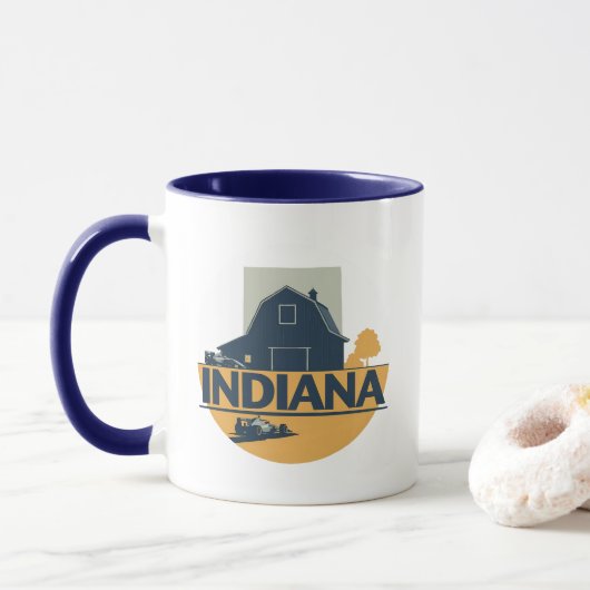 Indiana Verenigde Staten Mok (Met donut)