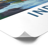 Indiana Verenigde Staten Travel Print (Hoek)