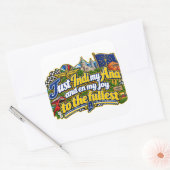 Indiana vierkante sticker (Envelop)