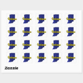 Indiana Vierkante Sticker (Vel)