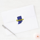 Indiana Vierkante Sticker (Envelop)