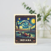 Indiana | Vincent van Gogh geïnspireerd Briefkaart (Staand voorkant)