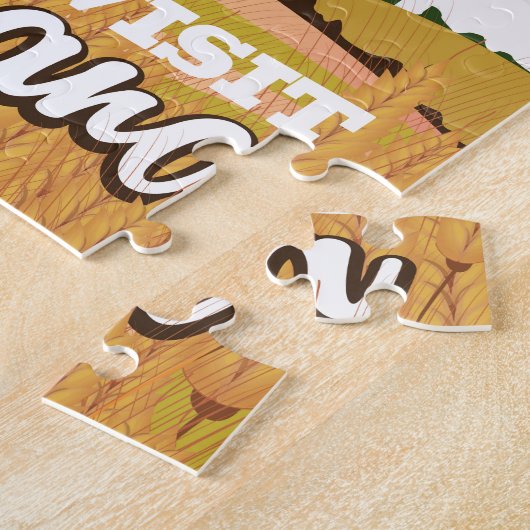 Indiana vintage-poster legpuzzel (Zijkant)