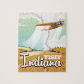 Indiana vintage-poster legpuzzel (Verticaal)