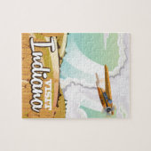 Indiana vintage reisposter legpuzzel (Horizontaal)