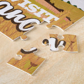 Indiana vintage reisposter legpuzzel (Zijkant)