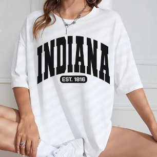 Indiana Vintage T-shirt, USA Speldag & Reis Cadeau T-shirt