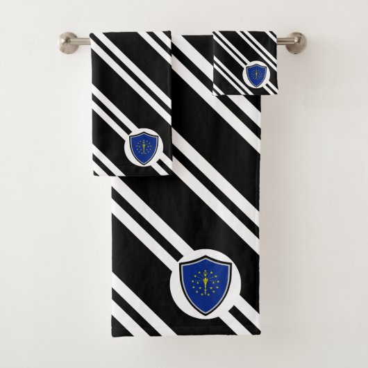 Indiana vlag bad handdoek (Insitu)