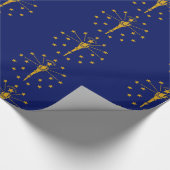 Indiana vlag cadeaupapier (Hoek)