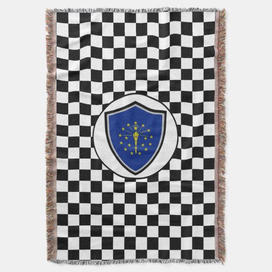 Indiana vlag deken (Voorkant Verticaal)