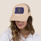 Indiana Vlag Hoed Trucker Pet (In situ)