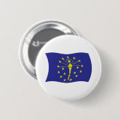 Indiana Vlag Knop Ronde Button 5,7 Cm (Voorkant /achterkant)