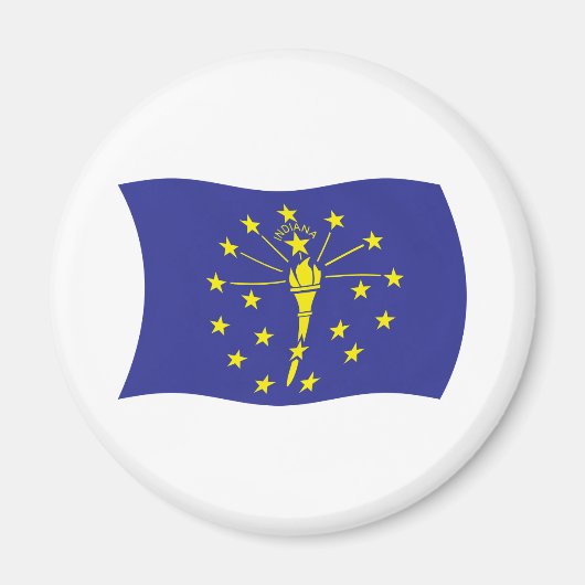 Indiana Vlag Magneet (Voorkant)