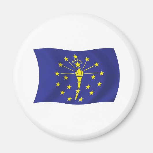 Indiana Vlag Magneet (Voorkant)