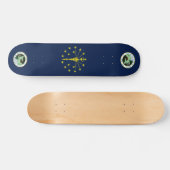 Indiana vlag persoonlijk skateboard (Horizontaal)