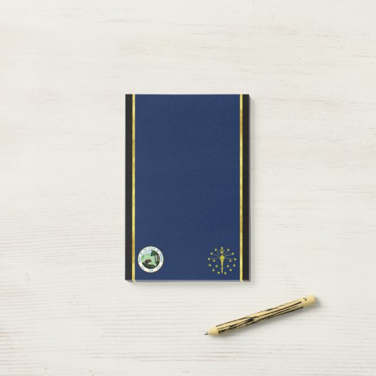 Indiana vlag post-it® notes (Op bureau)