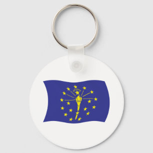 Indiana Vlag Sleutelhanger