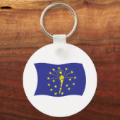 Indiana Vlag Sleutelhanger (Voorkant)