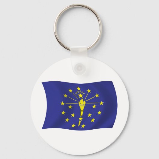 Indiana Vlag Sleutelhanger (Voorkant)