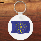 Indiana Vlag Sleutelhanger (Voorkant)