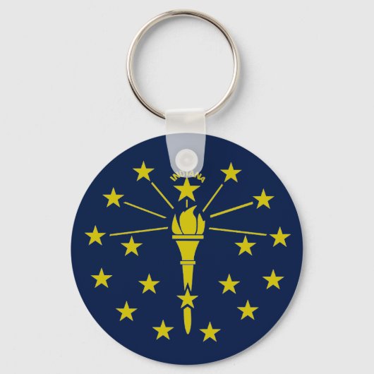 Indiana vlag sleutelhanger (Voorkant)