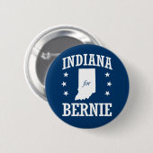 INDIANA VOOR BERNIE SANDERS RONDE BUTTON 5,7 CM (Voorkant /achterkant)