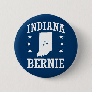 INDIANA VOOR BERNIE SANDERS RONDE BUTTON 5,7 CM