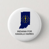 INDIANA voor Kamala Harris 2024 Button (Voorkant)