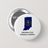 INDIANA voor Kamala Harris 2024 Button (Voorkant /achterkant)