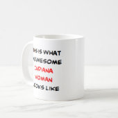 Indiana vrouw, geweldig koffiemok (Voorkant links)