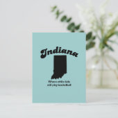Indiana - Waar witte kinderen nog steeds basketbal Briefkaart (Staand voorkant)