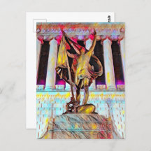 Indiana War Memorial Pro Patria olieverfschilderij