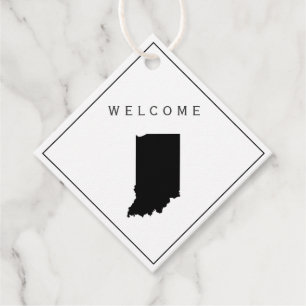 Indiana welkomsttas cadeau Label voor bruiloft wee