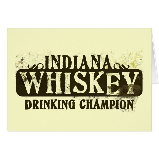 Indiana Whiskey Drink Champion (Voorkant Horizontaal)