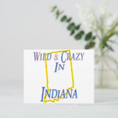 Indiana - Wild & Crazy Briefkaart (Staand voorkant)