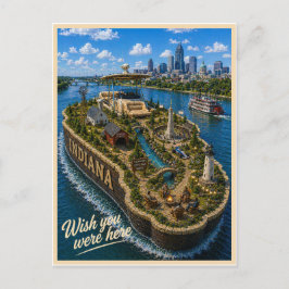 Indiana | Wish You Were Here | State Serie Briefkaart